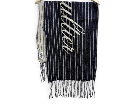 Schal Jean Paul Gaultier Alpaka Mix gestreift blau