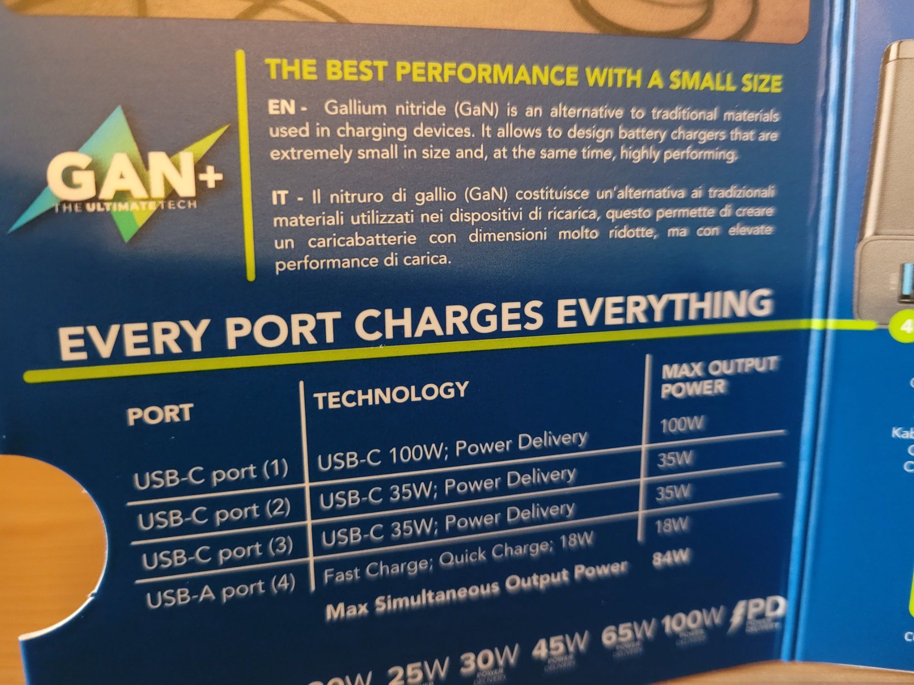 Caricabatterie: Chargeur Multiport - Cellularline Power GAN + / 100W – Nuovo e nell'imballaggio originale da Payerne venduto da tintin08 2