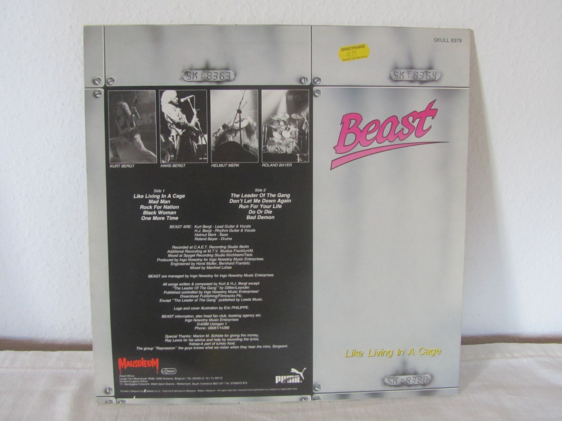 Dischi in vinile: Beast:  Like Living In A Cage – Usato da Seengen venduto da mikelele 3