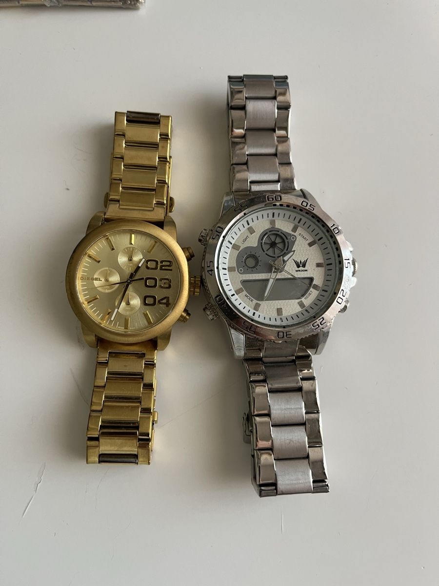 Orologi: 2er Set: Herren Uhren, Gold/Silber Look – Usato da Altstätten SG venduto da Gogggi 1
