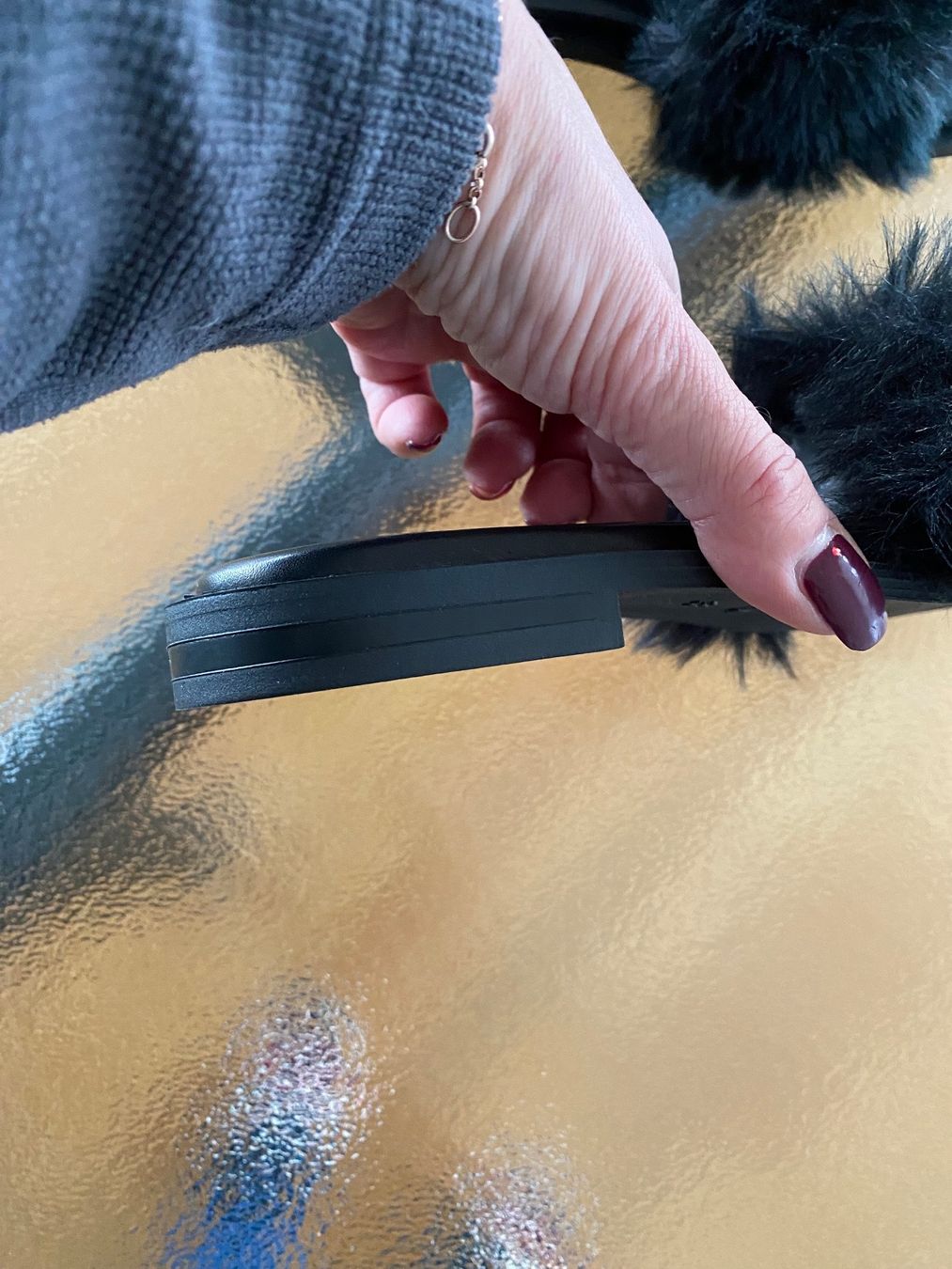 Globus Scarpe da donna: Pantoletten mit Kunstfell – Usato da Schöftland venduto da Guccigirl 2
