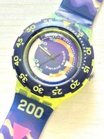 Swatch Scuba 200 Uhr Jugendstil Multicolor gebraucht