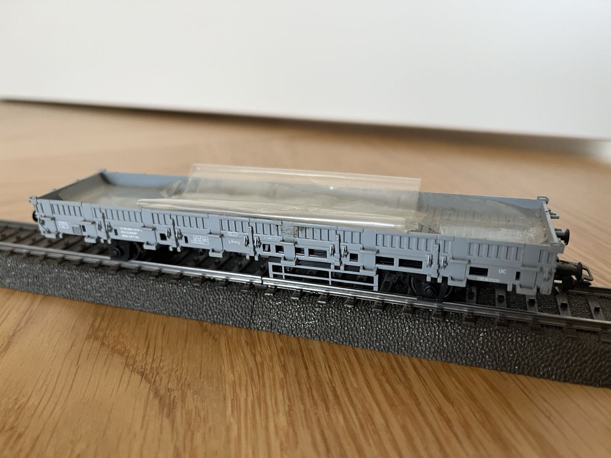 Märklin Modellini di ferrovie: Konvolut SBB Flachwagen Märklin – Usato da Basel venduto da Re620_11627 3