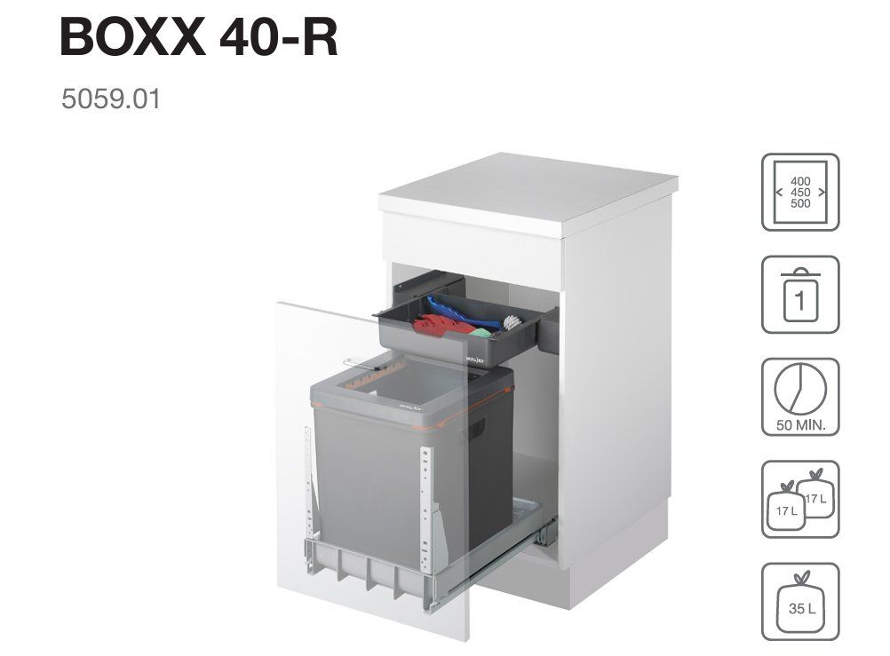 Müllex Cestini per rifiuti: 090 Müllex Abfallsystem BOXX 40-R – Nuovo (secondo la descrizione) da Derendingen venduto da Meisterstuecke 2