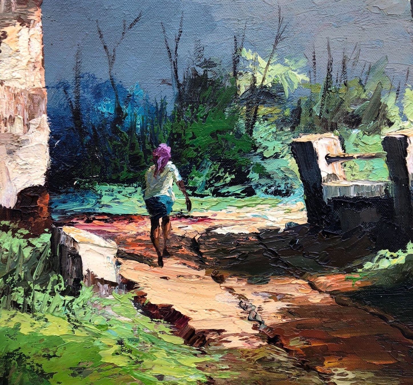 Dipinti: Impressionistische Ölgemälde 110x80 cm – Usato da Grenchen venduto da Elenka 4