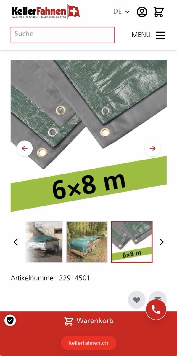 Altro: Allzweckblachen 6x8 m  – Nuovo e nell'imballaggio originale da Solothurn venduto da ee_na 2