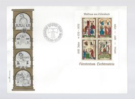 1970 FDC Block WOLFRAM VON ESCHENBACH Ersttag - LUXUS