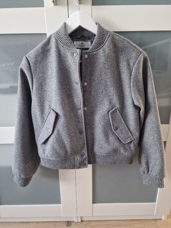 Coole H&M College Jacke, Gr. 146, Grau, Top Zustand!