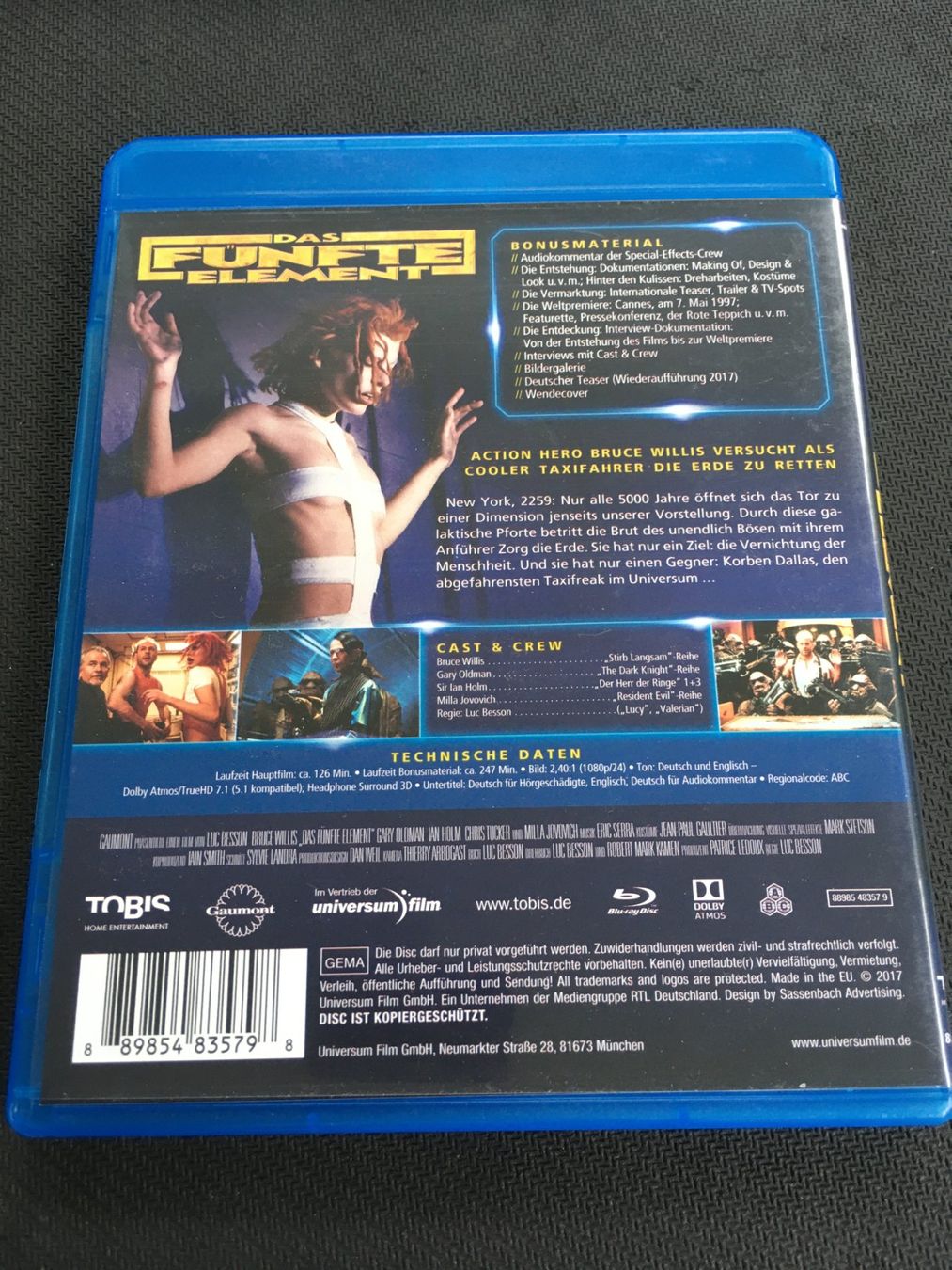 Tutti i DVDs: Das Fünfte Element [Blu-ray] – Usato da St.Gallen venduto da MedienJoe 1