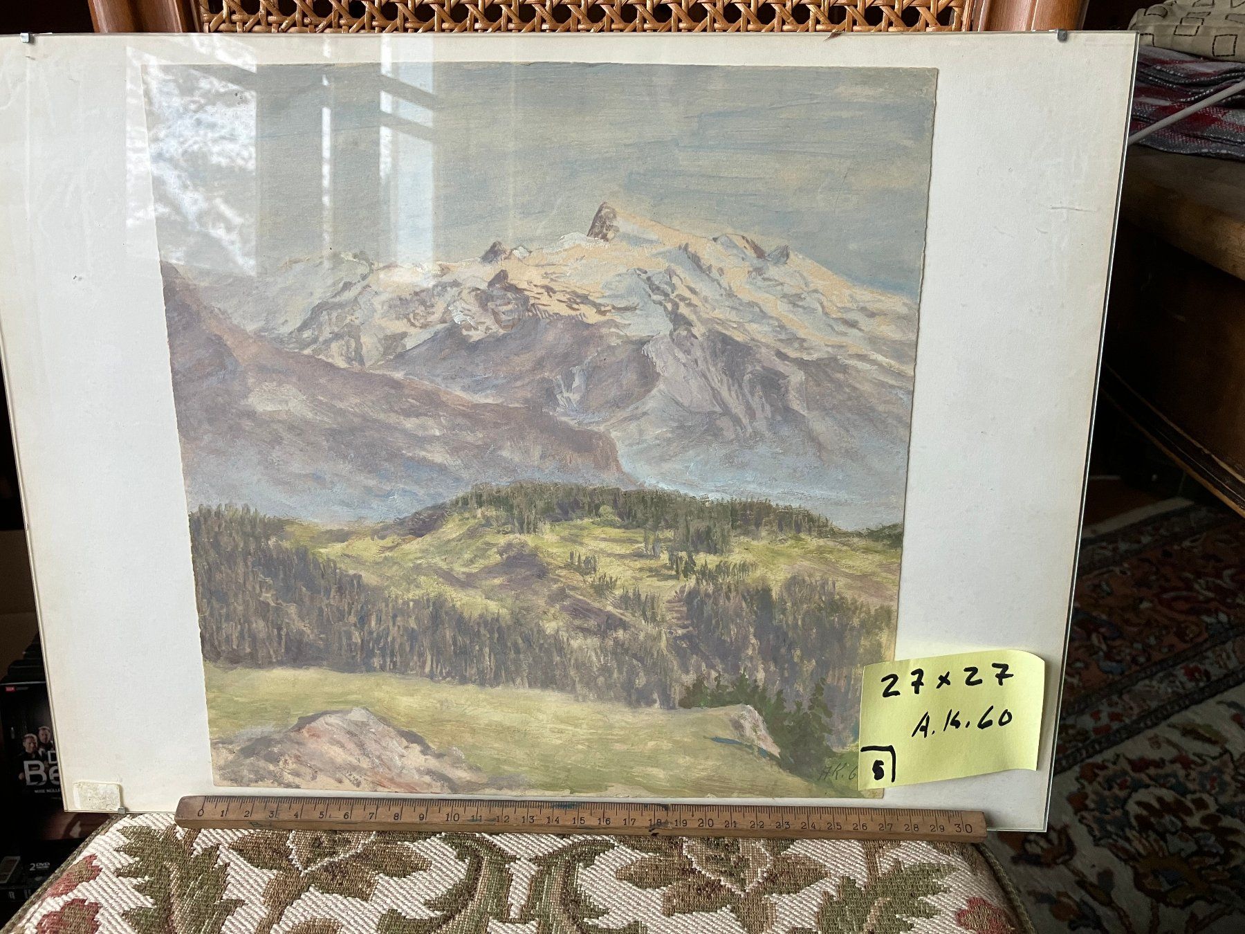 Gemälde: Alpenlandschaft , Alex Kalderach – Gebraucht aus Pfäffikon ZH von Einarrolf 2