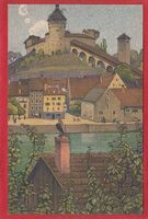 SCHAFFHAUSEN, MUNOT, LITHO VON ERNST SCHLATTER