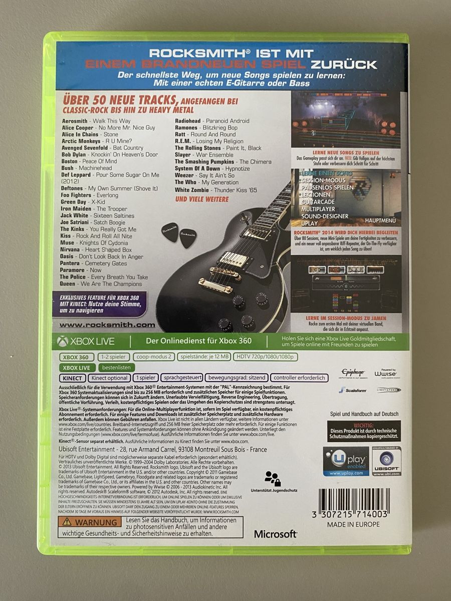 Microsoft Giochi: Rocksmith 2014 Edition für Xbox 360 – Usato da Thunstetten venduto da Virus_33 2