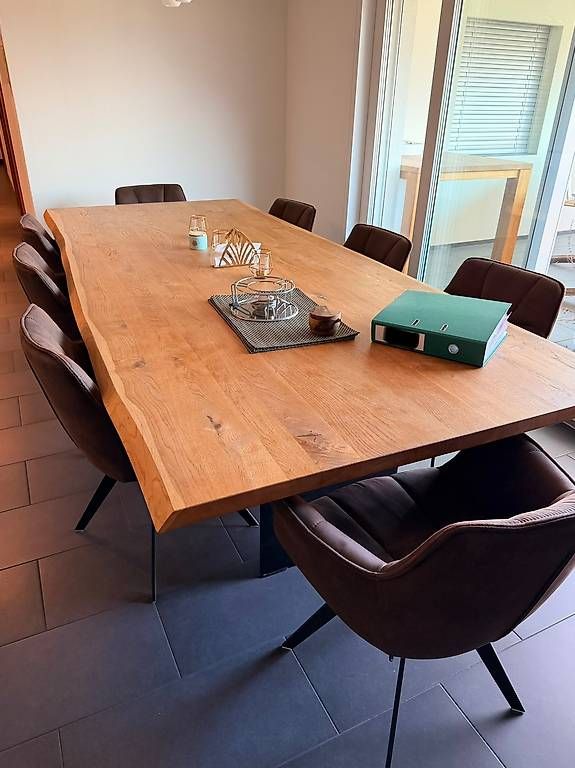 Set di tavolo e panche: Esstisch m assive Eiche 300x120 & 10 Stühle – Usato da Richterswil venduto da SaSSa11 1