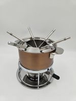 Kadastar Fleischfondue-Set Fino (9-teilig) in Kupferoptik.