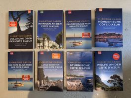 8 Bände Krimis Cote d‘Azur