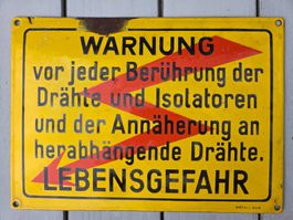 SBB Emailschild bombiert/gewölbt