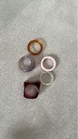 Ringe Kunstharz 5er Set verschiedene Farben Zustand neu
