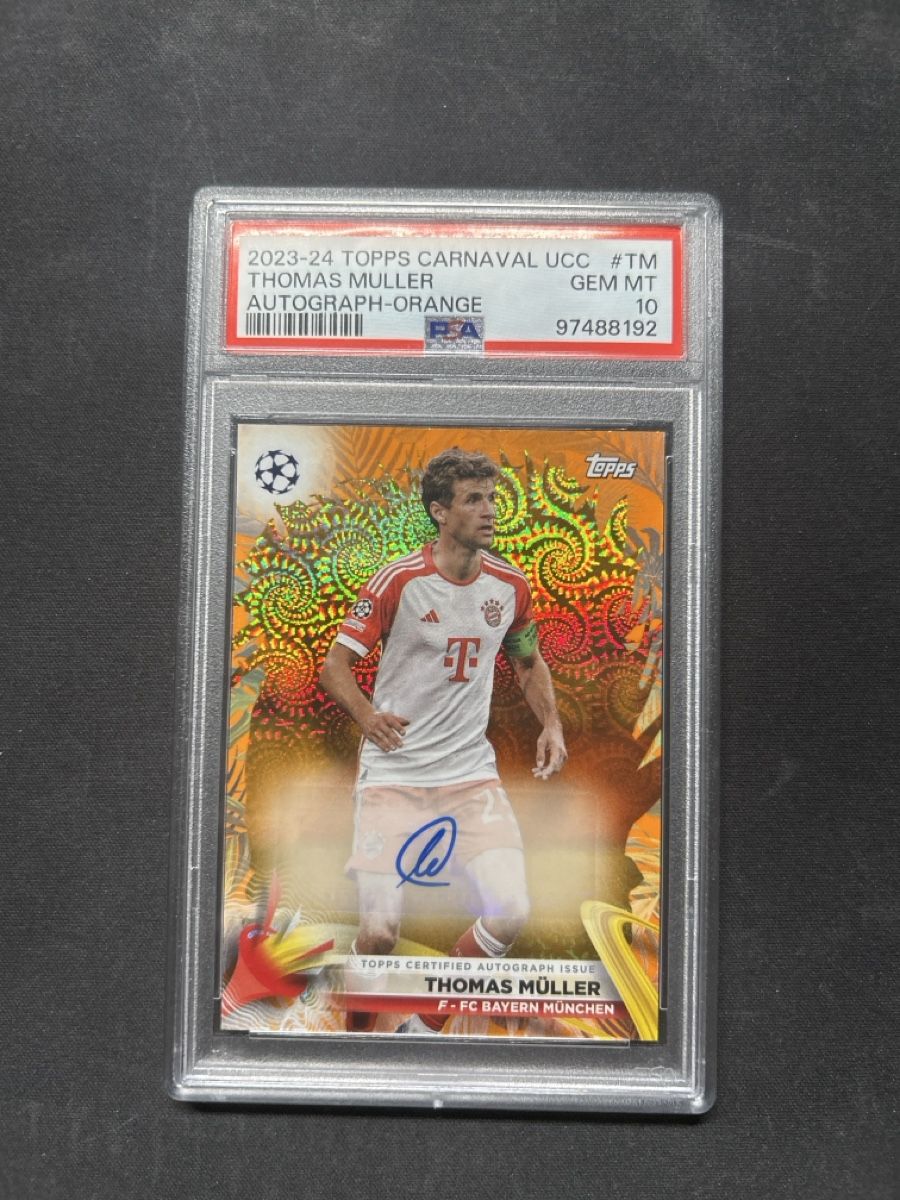 Topps Carte collezionabili: Topps carnaval Thomas Müller Auto /25 PSA 10 – Usato da Greppen venduto da hcv_cc2r
