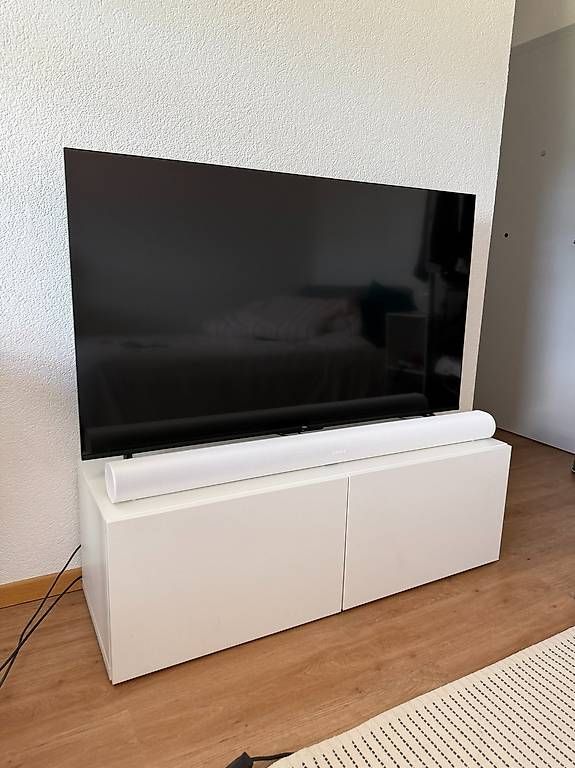 Ikea Mobili TV: Meuble TV blanc Ikea BESTA 120 cm – Usato da La Chaux-de-Fonds venduto da lar_w5pw