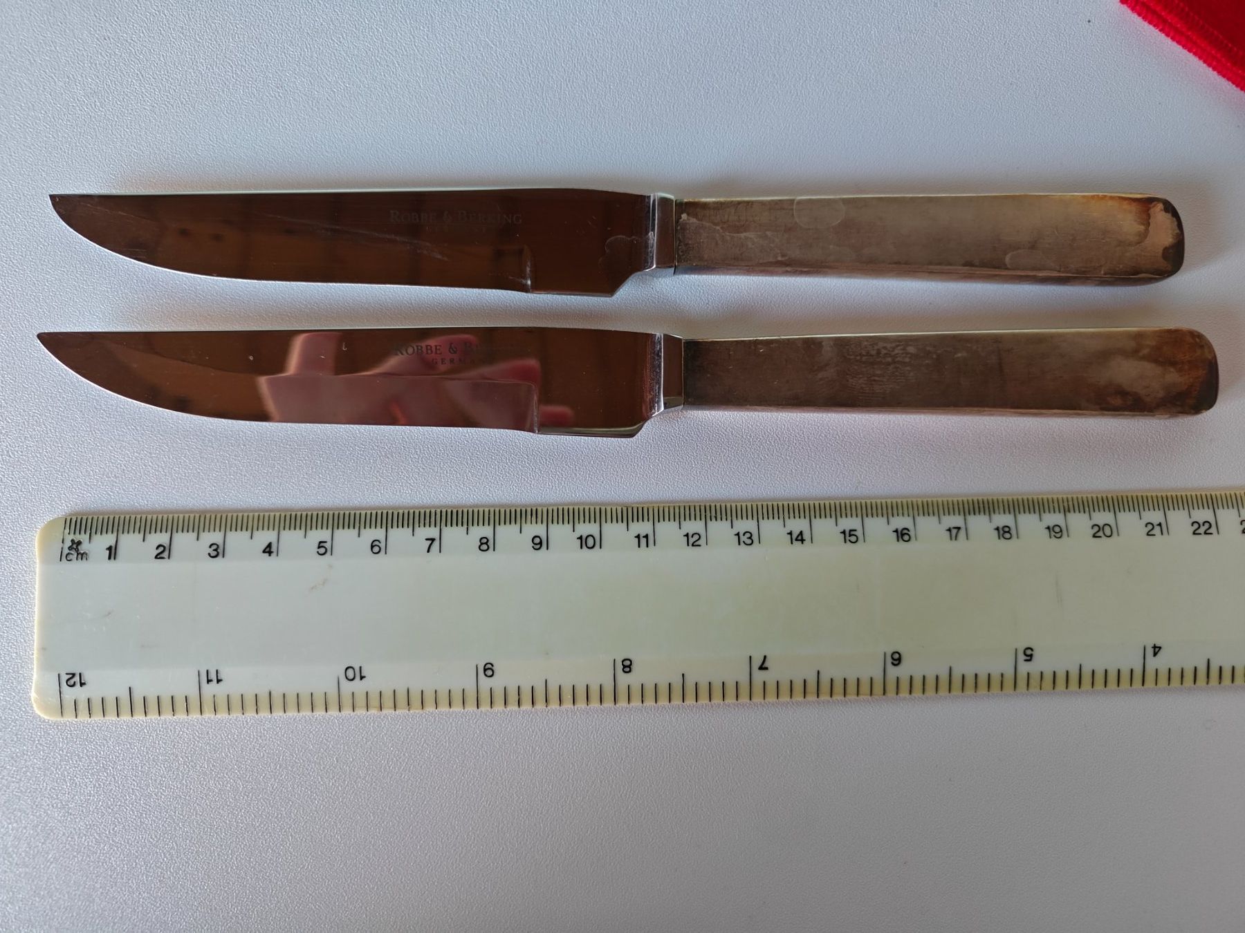 Robbe & Berking Coltelli: 2 Robbe & Berking Alta Steakmesser 925 Sterling – Usato da Wädenswil venduto da alex-maxima 1