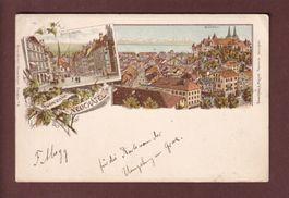 Souvenir de NEUCHÂTEL - 1895 Litho Rosenblatt