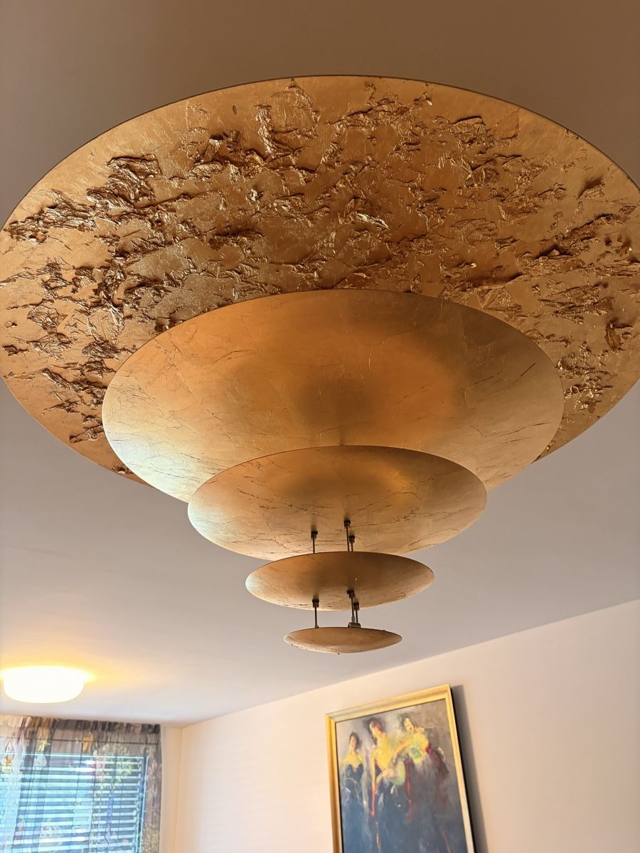 Catellani & Smith Lustres & lampes de plafonds: Catellani Macchina della Luce Leuchte mit Blattgold – D'occasion à Zürich par Sejla 4