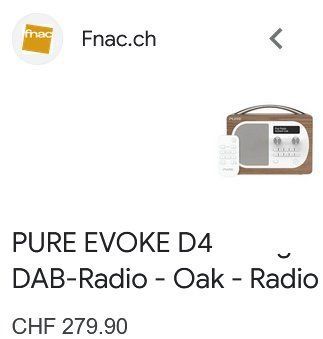 Radio: Radio PURE Evoke D4 DAB+ – Usato da Collonges venduto da arashee 4