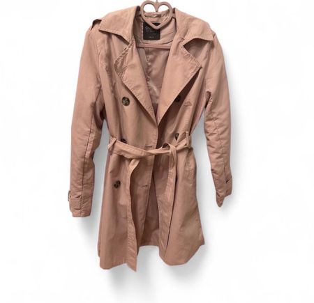 Chic Rosenholz Trenchcoat Gr. S – Perfekt für den Frühling!
