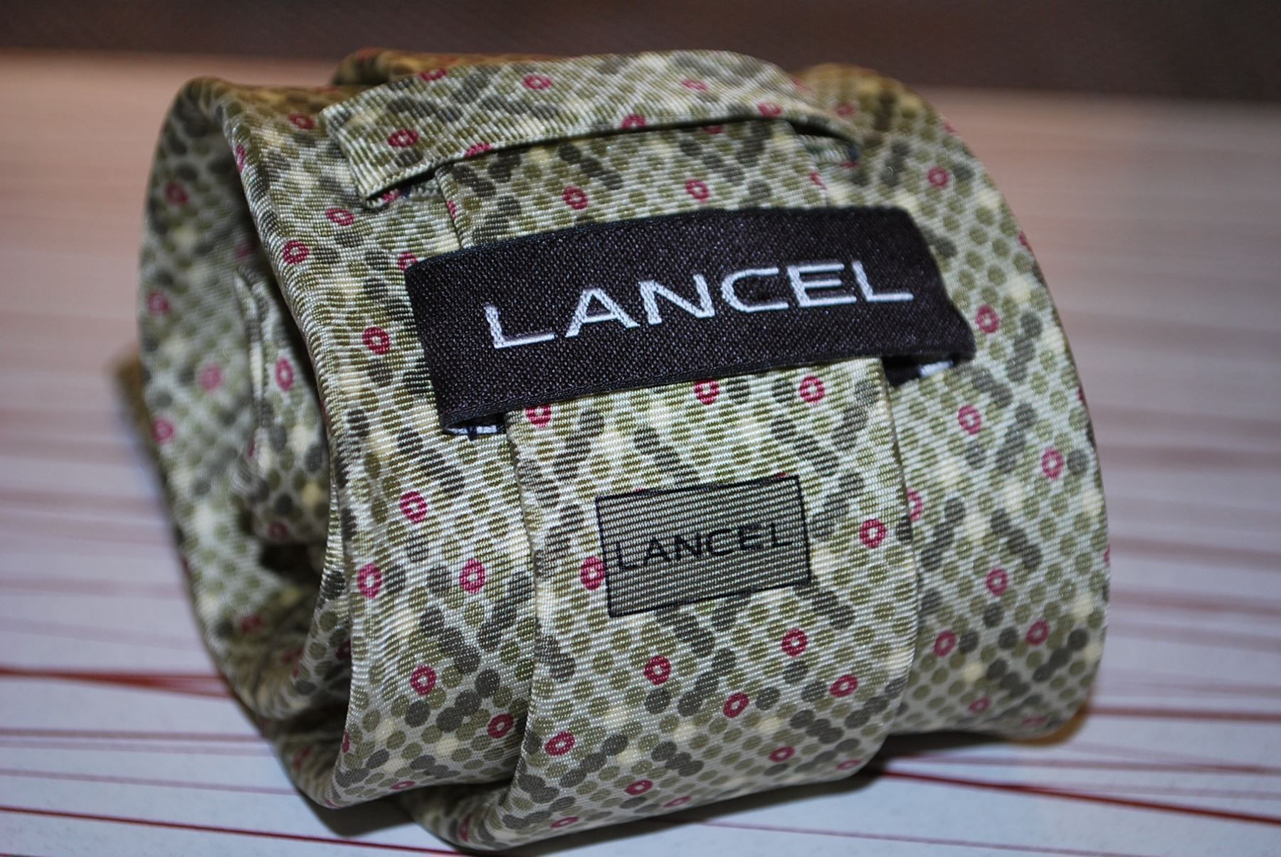Lancel Krawatten: LANCEL cravate en soie / seiden Krawatte – Gebraucht aus Cossonay-ville von Super-Price-Quality 3
