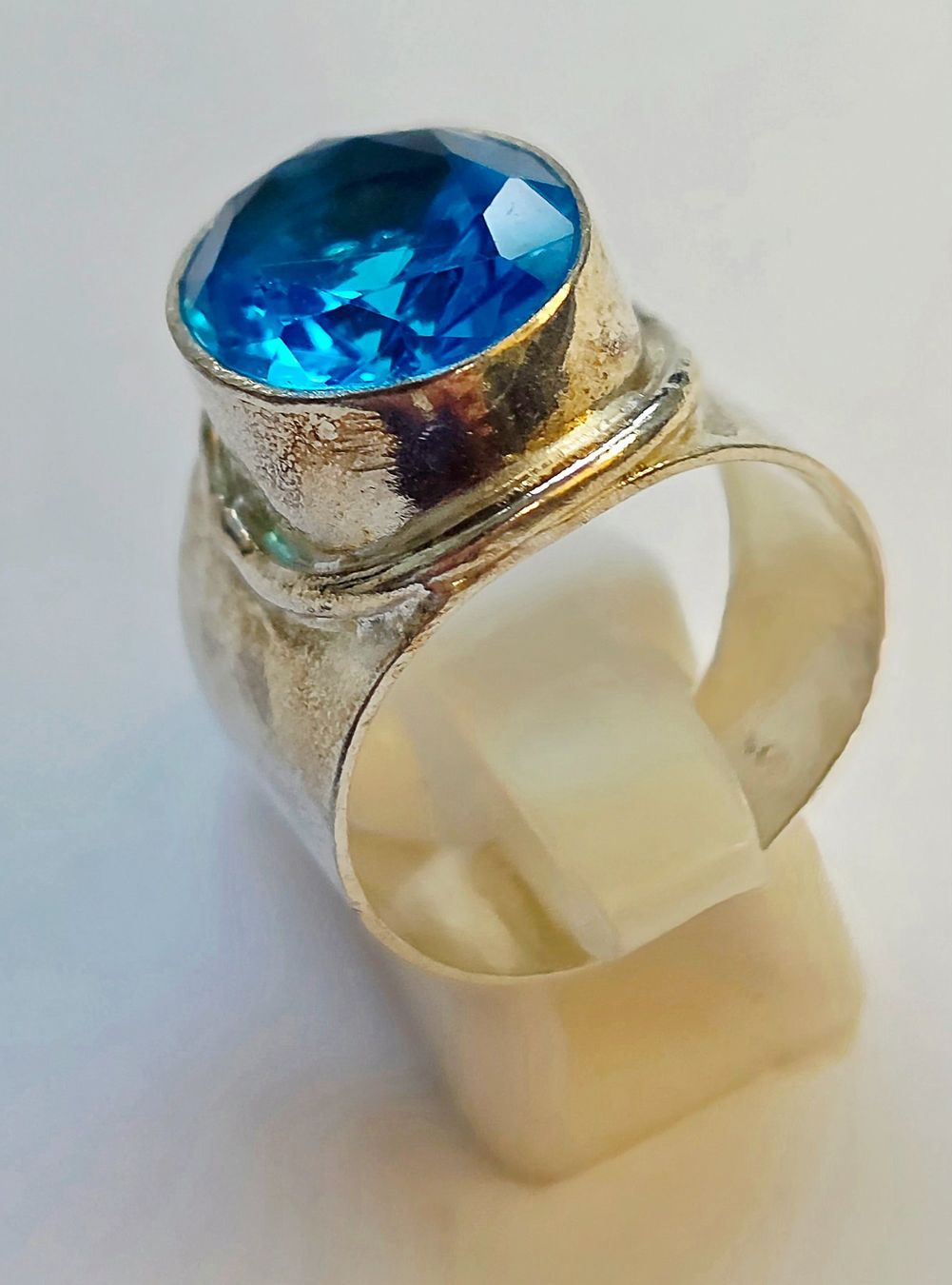 Anelli: Silberring mit blauem Stein Grösse 59 Neu – Nuovo (secondo la descrizione) da Zürich venduto da ben_mn5h 8