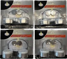 LED Teelicht 4x 2er Set inkl Batterien CR2032