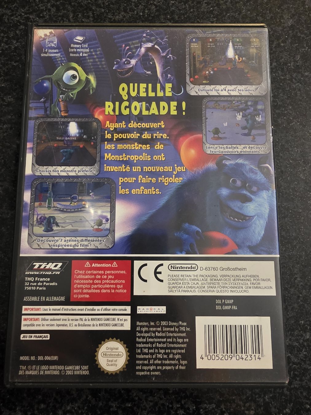 Giochi: Monstres & Cie Nintendo Gamecube – Usato da Chavornay venduto da Crash37 1