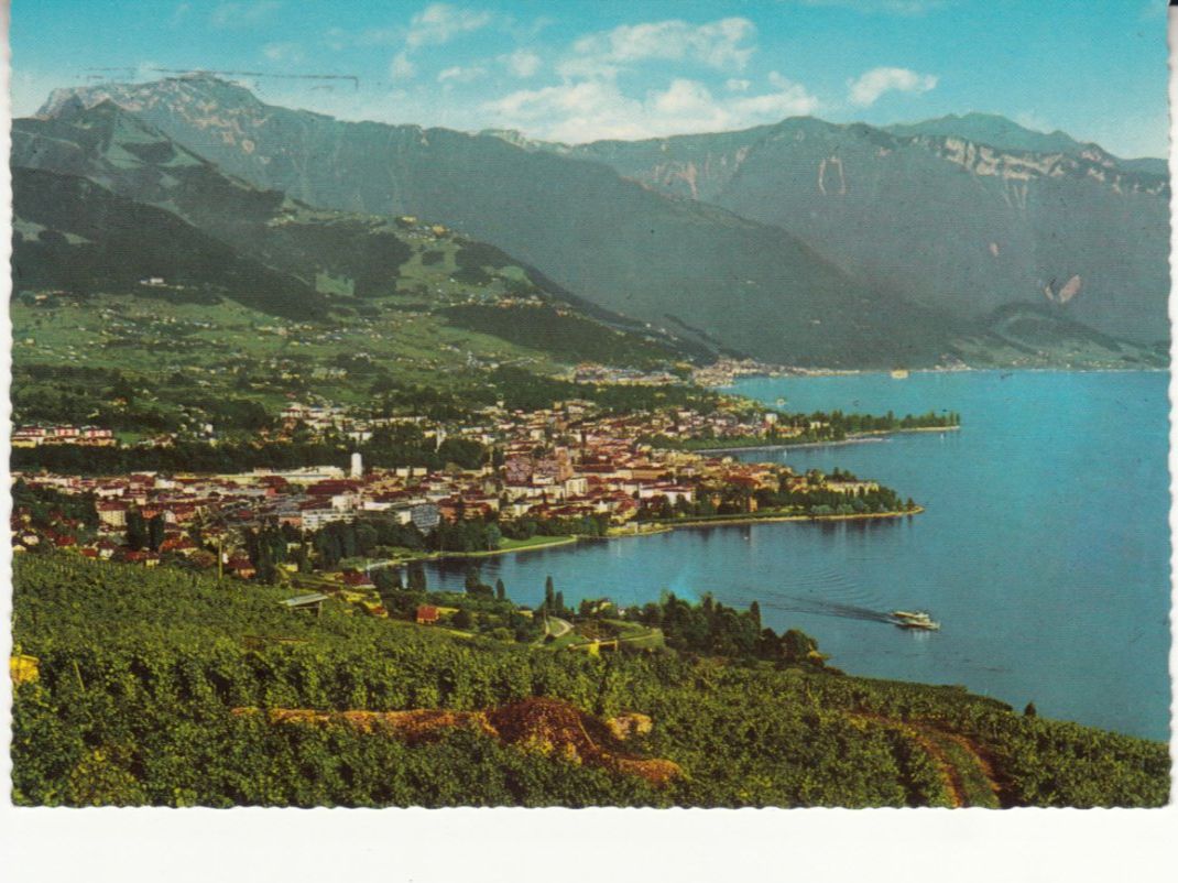 Ansichtskarten: Vevey 1970 – Gebraucht aus Bürglen TG von StampGraf
