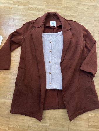 Mango Herbstmantel + Pullunder | Gr. M