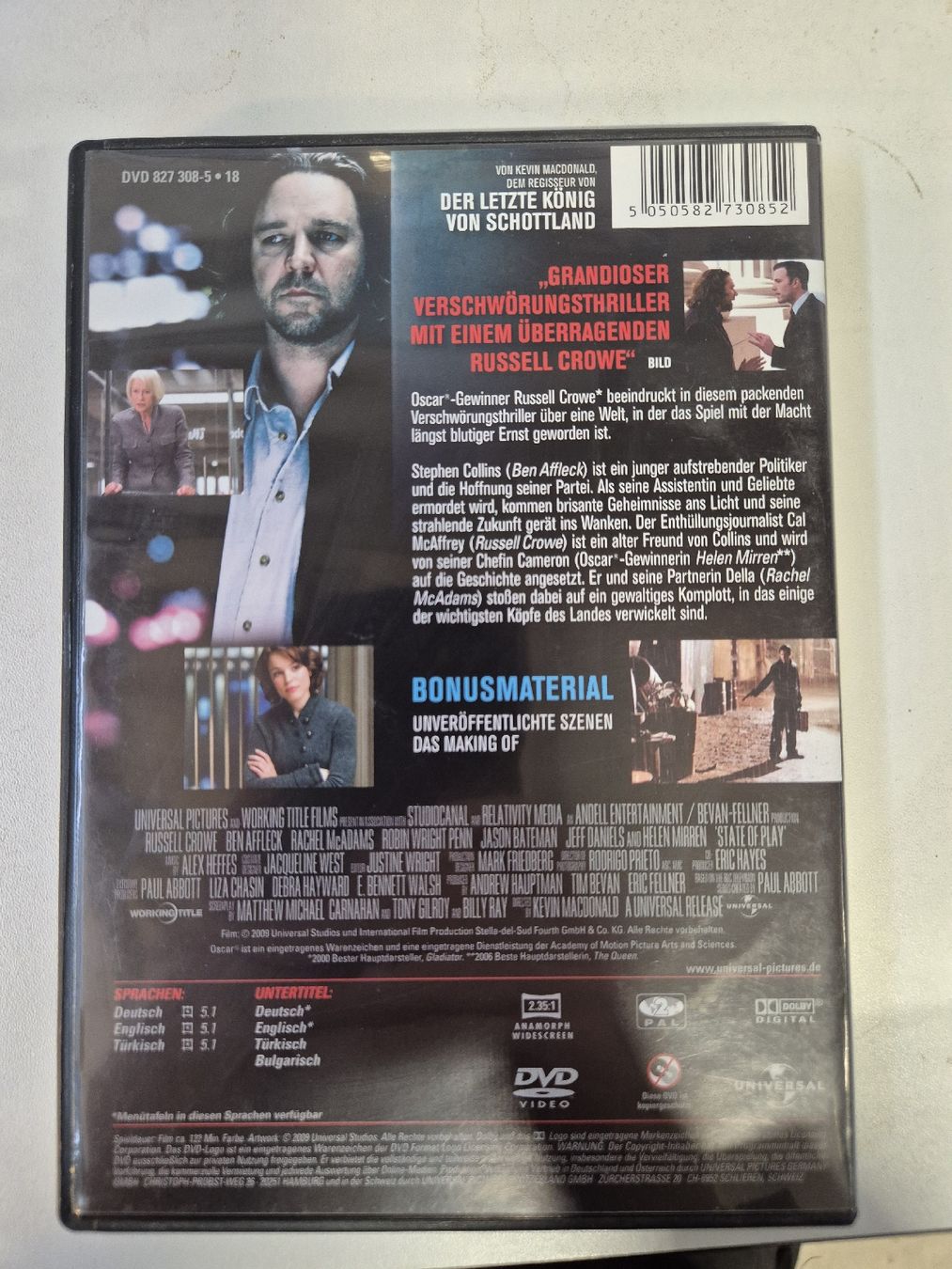 Tutti i DVDs: State of Play - Stand der Dinge DVD – Usato da Lindau venduto da Hammy0740 1