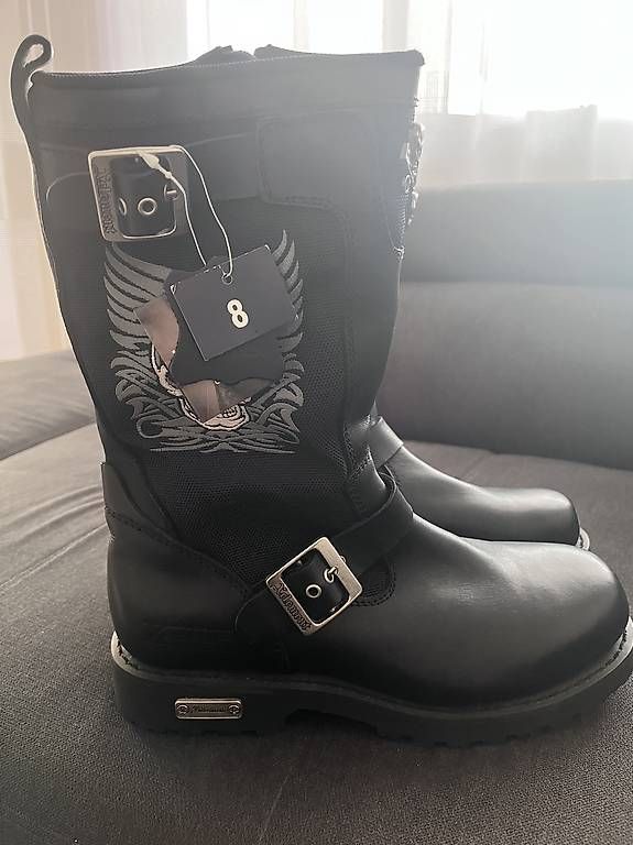 Herrenschuhe: Motorradstiefel Leder – Gebraucht aus Wauwil von jov_5xfr 1