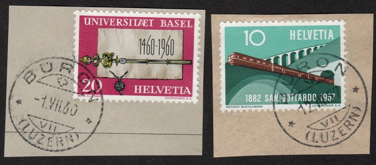 Alle Briefmarken: 007b CH "BÜRON" – Gebraucht aus Breganzona von dede46