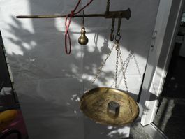 Dekoration - Antike Messing Dezimal - Balkenwaage - Vintage