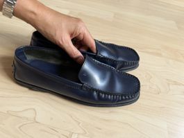 TOD'S Mokassins dunkelblau Grösse 37 Leder Made in Italy