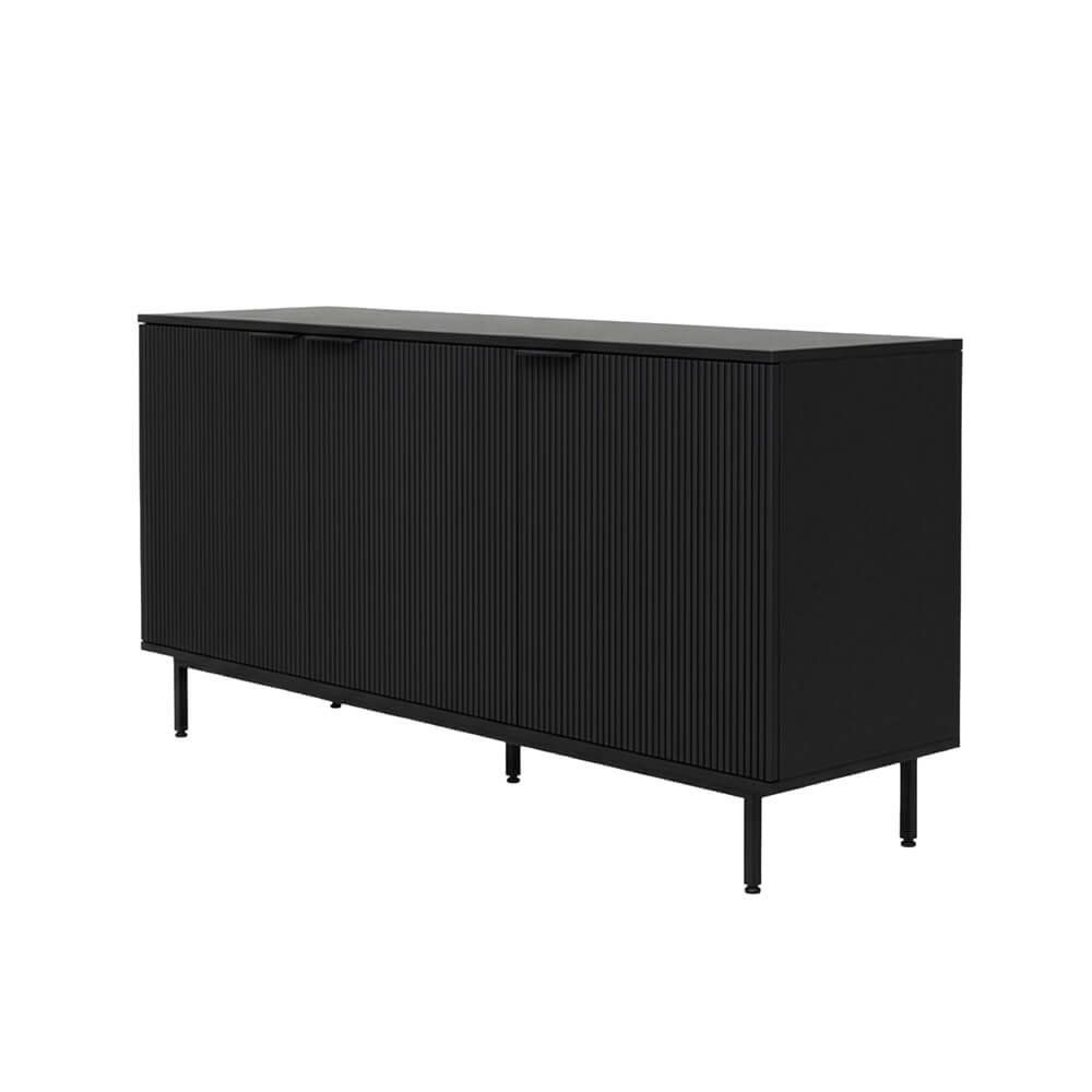 Cassettiere: Sideboard 154x42x73cm NALA - Schwarz – Nuovo e nell'imballaggio originale da Wallenwil venduto da toesstal-vertrieb 4