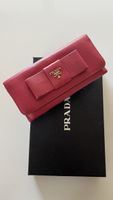 Prada Saffiano Fiocco Hot Pink Peonia Wallet