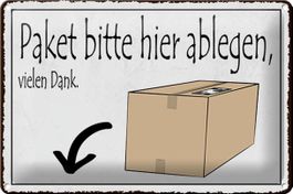 Blechschild-PAKET BITTE HIER ABLEGEN-VIELEN DANK