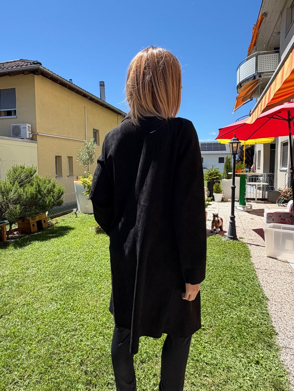 Cappotti: Neuwertiger, leichter  Mantel, Schwarz - TU – Usato da Cugnasco venduto da tizianaq 3