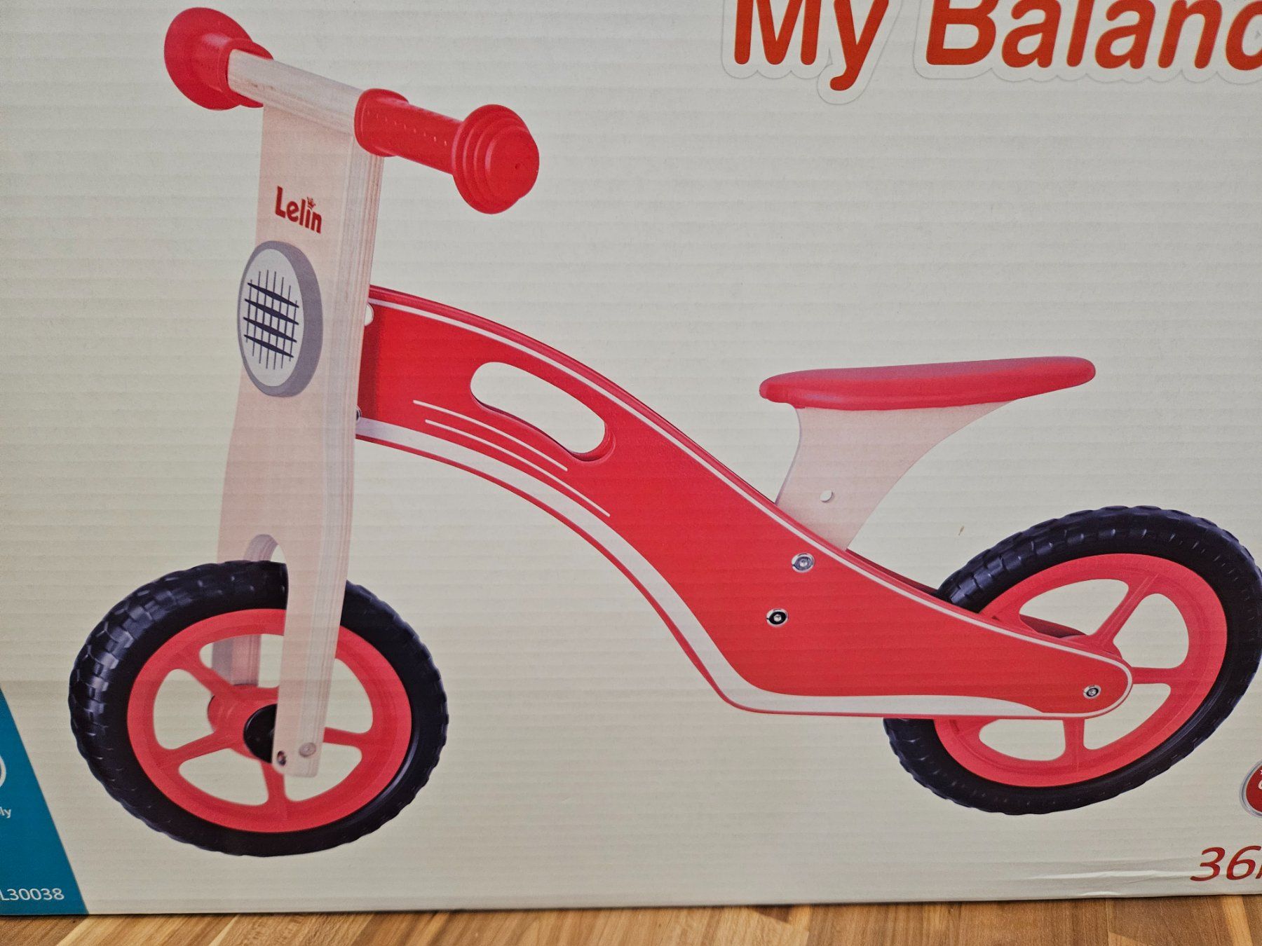 Mini Bike: Laufrad Spielba Holz rot – Nuovo e nell'imballaggio originale da Schwarzenburg venduto da flamingo1970
