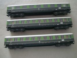 3 Märklin H0 - Fernschnellzug Personenwagen aus Set 26509