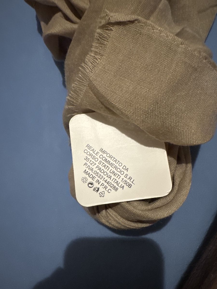 Foulard & Sciarpe: Schal REALE beige, Fransen, neu – Nuovo (secondo la descrizione) da Zermatt venduto da Oli4.c 3