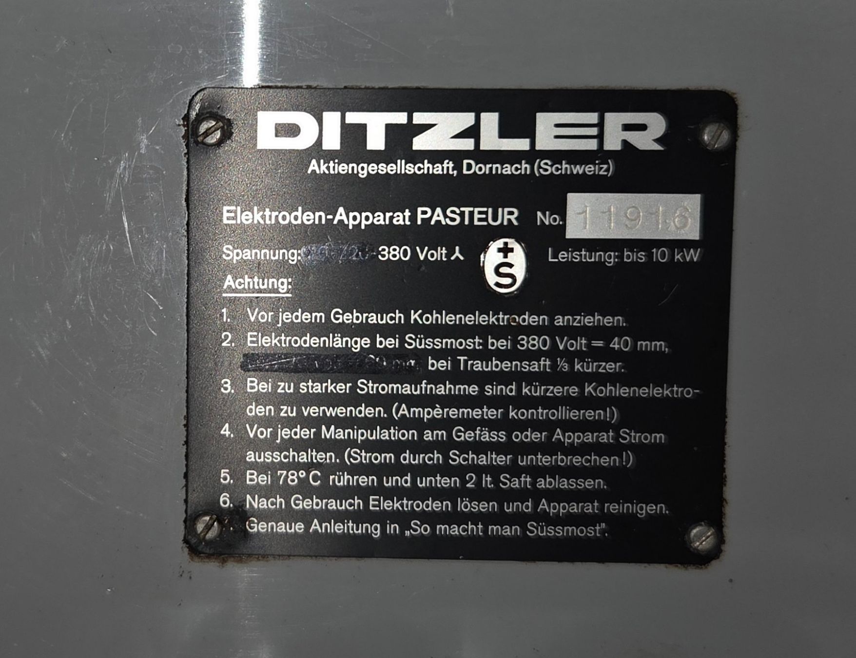 Tutte le macchine: Pasteur für Süssmost – Usato da Kirchdorf AG venduto da hallobox 2