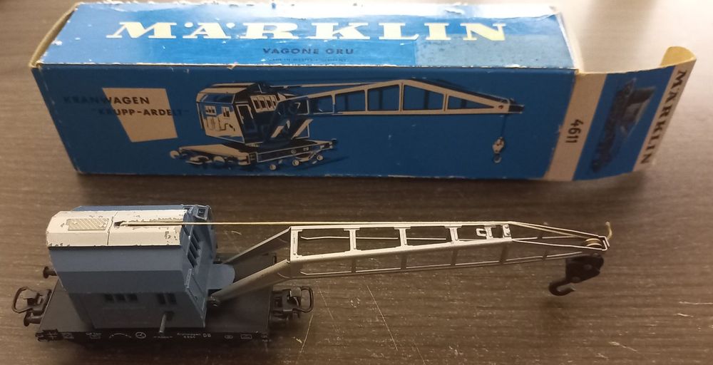 Märklin Krupp-Ardelt DB Echelle HO Wagon-grue - Bleu (4611) | Achetez sur