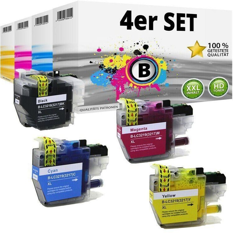 Kit 5 Cartucce Come LC-3219 XL 2 X Black, 1 X Cyan, Magenta, Yellow Per Brother MFC-J5330 -J5335 -J5730 -J5830 -J5930 -J6530 -J6535 -J6730 -J6930 -J6935 DW