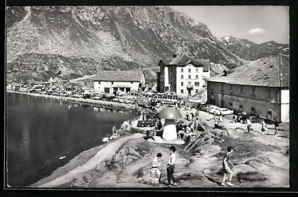 Cartoline postali: AK S. Gottardo, Gotthardhospiz, 1962 – Usato da Berlin venduto da bartko-reher
